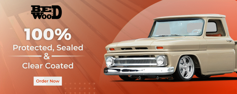 1960 1966 Chevy Truck Short Stepside Bed Kit Real Wood   BedWood® 768x307