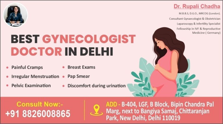 Best Gynecologist Doctor in Delhii 768x428