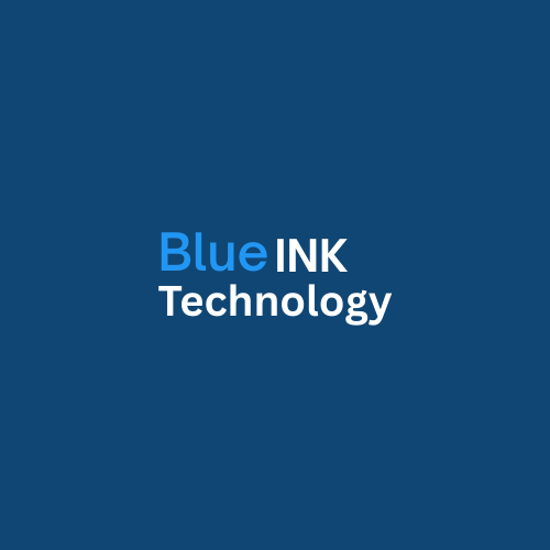 Blue and Purple Modern Technology Logo