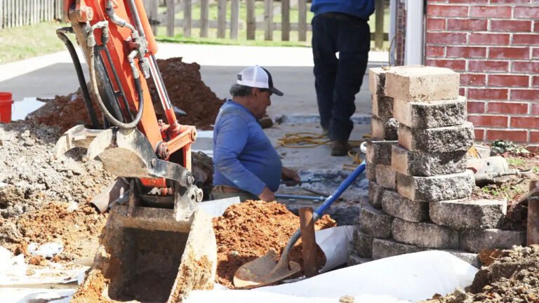 Boston Workmen fixing a Foundation 1 768x432
