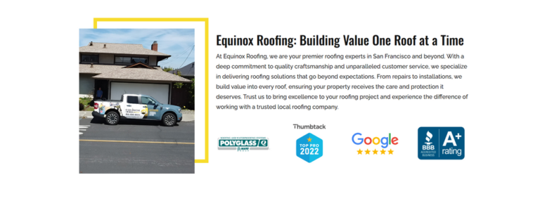 Equinox Quality Roofing Solutions Bay Area 768x286