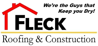 Fleck Roofing Construction Logo