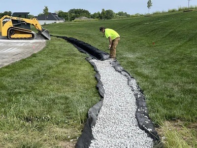 French drain example
