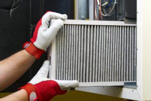 HVAC Being Maintained by a Tech