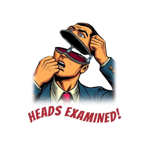 Heads Examined perfect logo