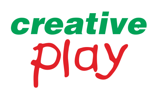 creative play logo white cloud