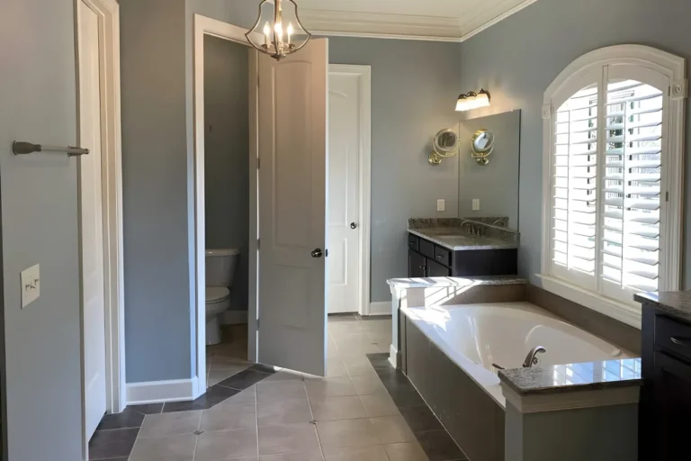 gallery interior painting gray bathroom white crown bellevue tn 768x512