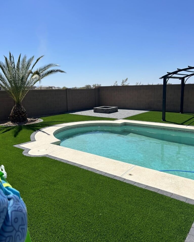 martinez artificial turf pool hardscape 768x960